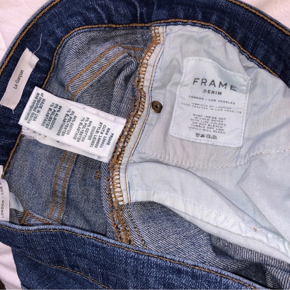 Frame Denim Le Garcon Copper Relaxed Slim Boyfriend Distressed Jean size 29 - Picture 9 of 14